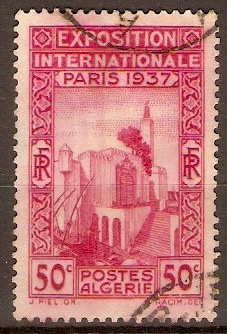 Algeria 1937 50c Rose-carmine - Paris Exhibition Series. SG141.